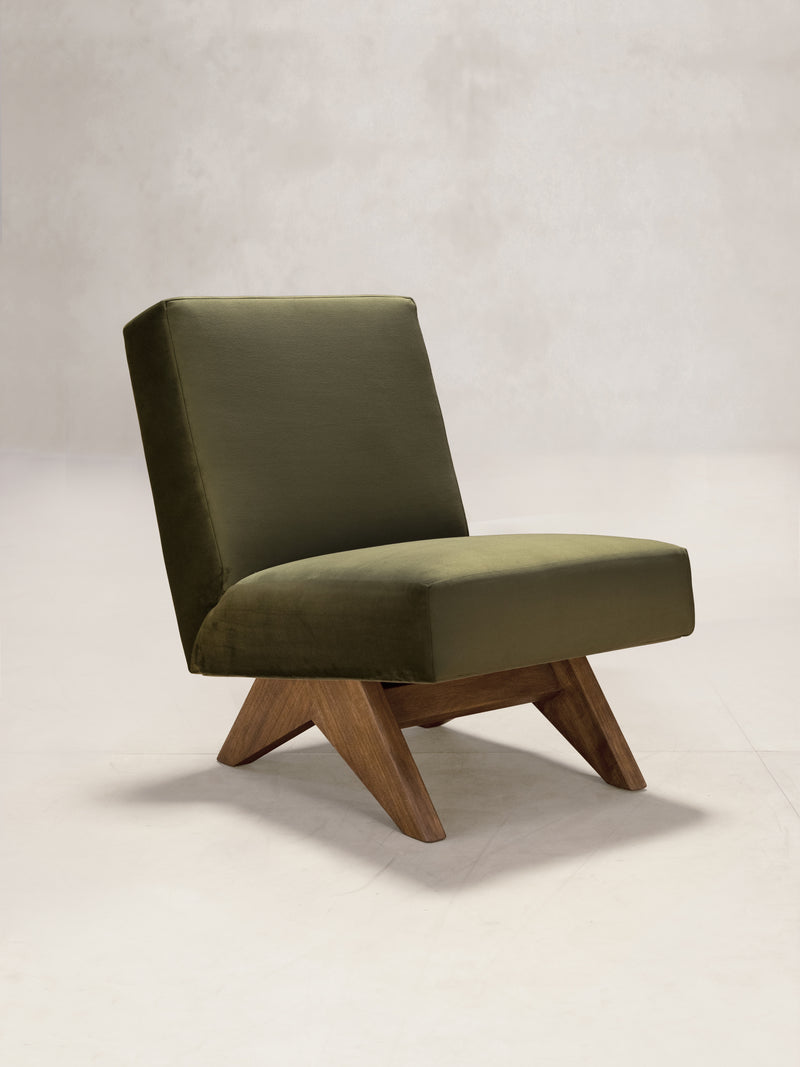 Phantom Hands Upholstered Armless Lounge Chair
