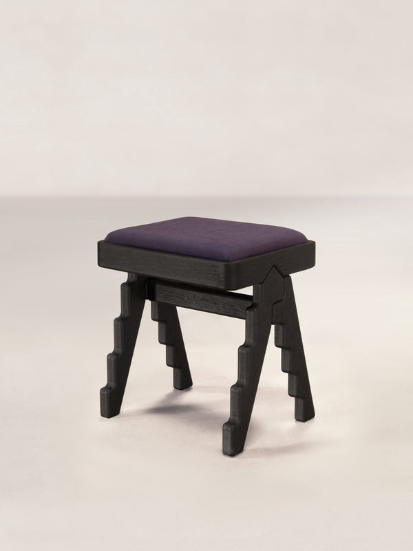 Crocodile Stool in Black Finish