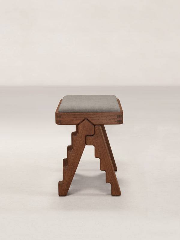 Crocodile Stool in Dark Teak