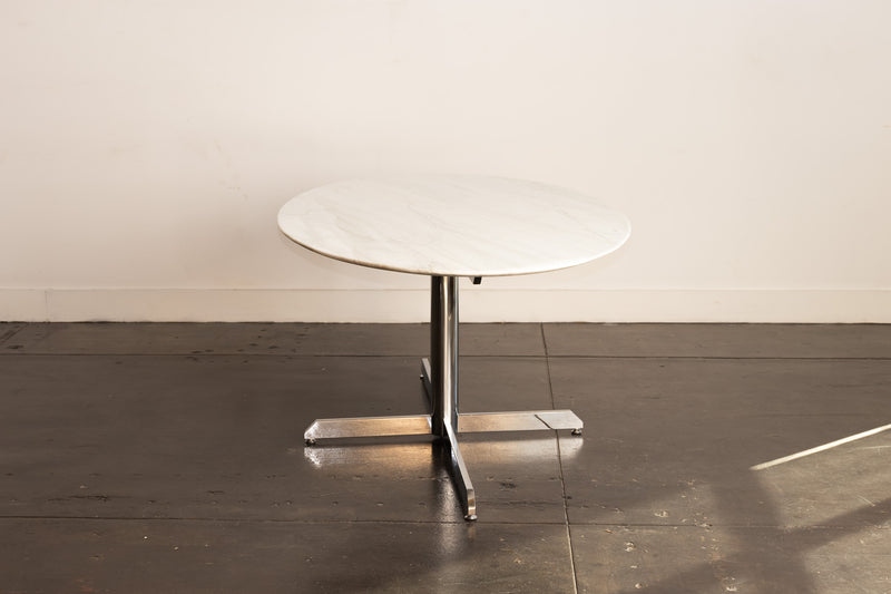 Rare Florence Knoll Marble Top Dining Table for Roche Bobois, France 1960s