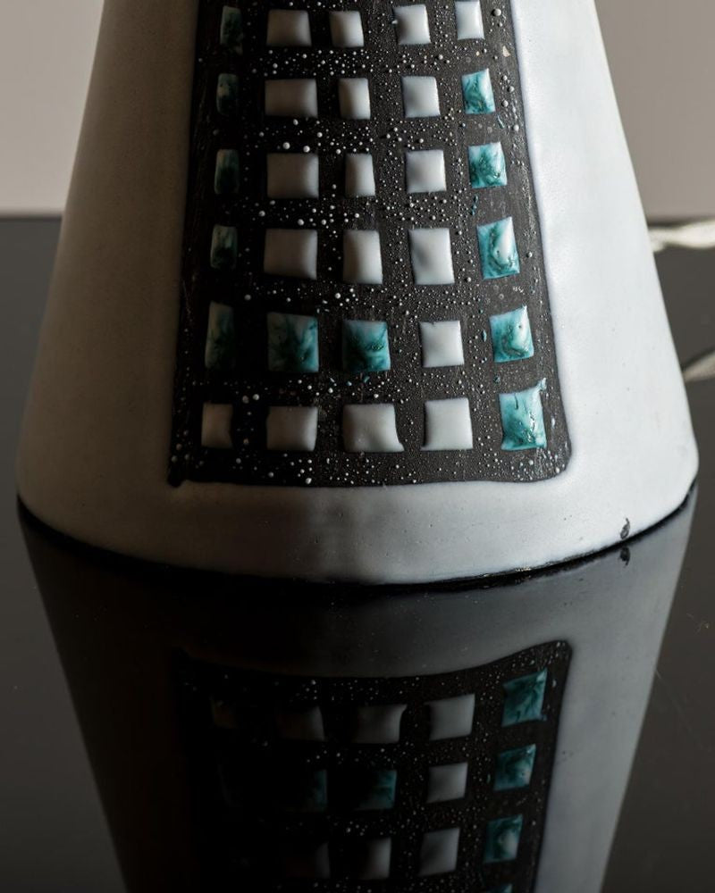 Ceramic Table Lamp by Roger Capron, France, 1960s