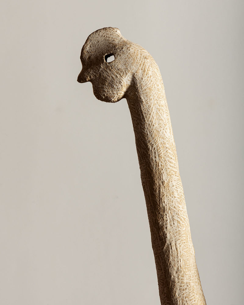 Rare Stoneware Rooster Sculpture by Claude Conover, 1965