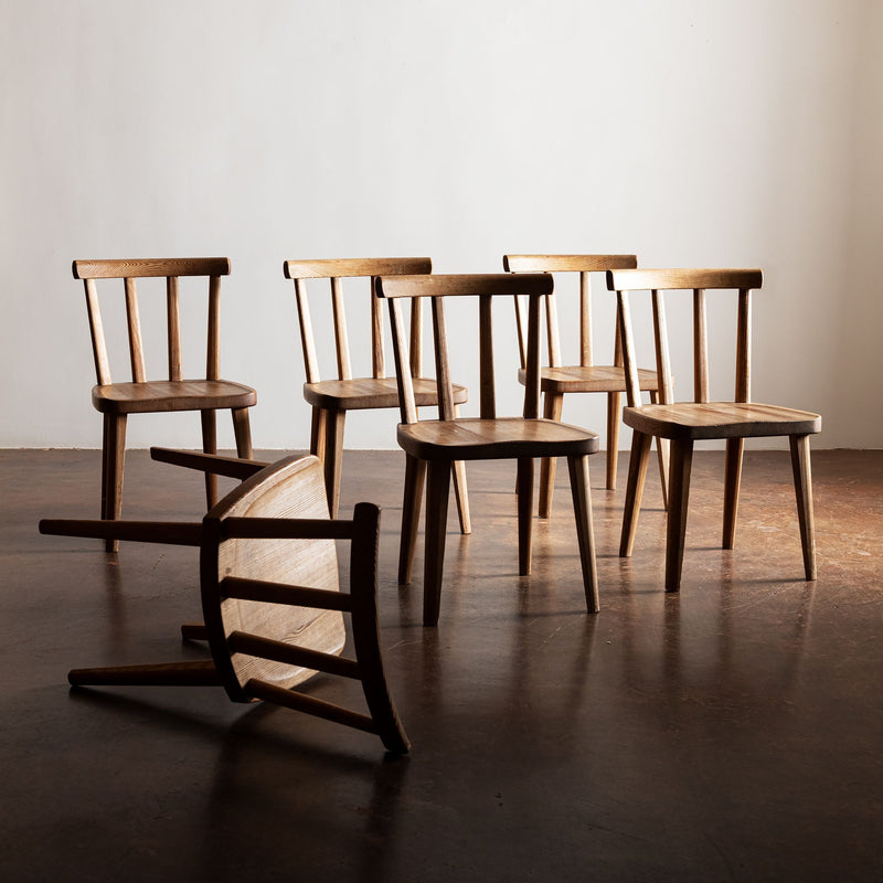 Set of Six Axel Einar Hjorth Uto Chairs, Sweden, 1932