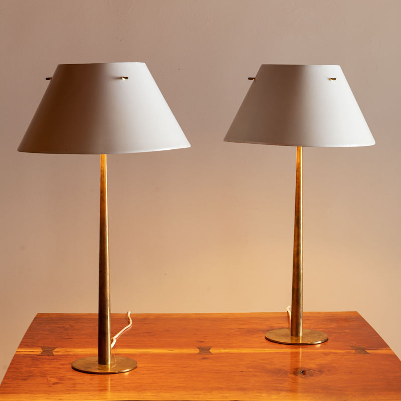 Brass Table Lamps by Hans-Agne Jakobsson for AB Markaryd, Sweden, 1950s