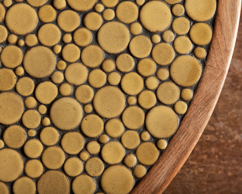 Coffee Table by Jane and Gordon Martz in Walnut and Ceramic Tile for Marshall Studios, USA, 1950s