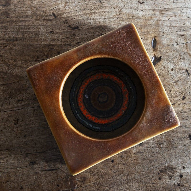 Bruno Gambone Square Bowl, Italy, 1960s