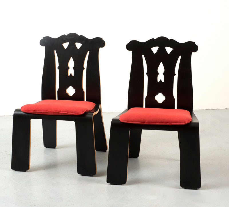 Pair of Robert Venturi Chippendale Chairs for Knoll