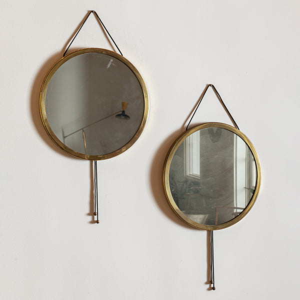 Pair of Vipera Mirrors by Corrado Corradi Dell 'Acqua, 1960s
