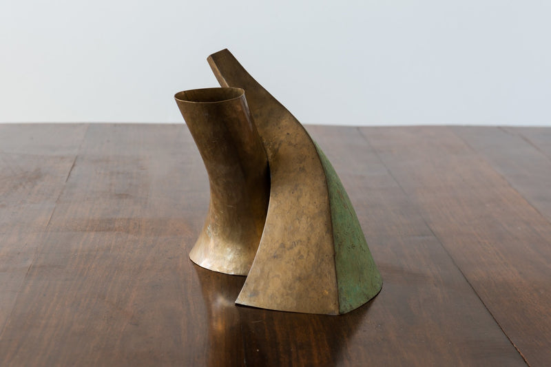 Geometric Sculpture in Bronze by Guy Lartigue, France, 1970s