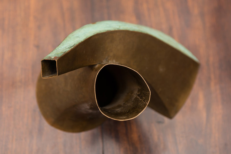 Geometric Sculpture in Bronze by Guy Lartigue, France, 1970s