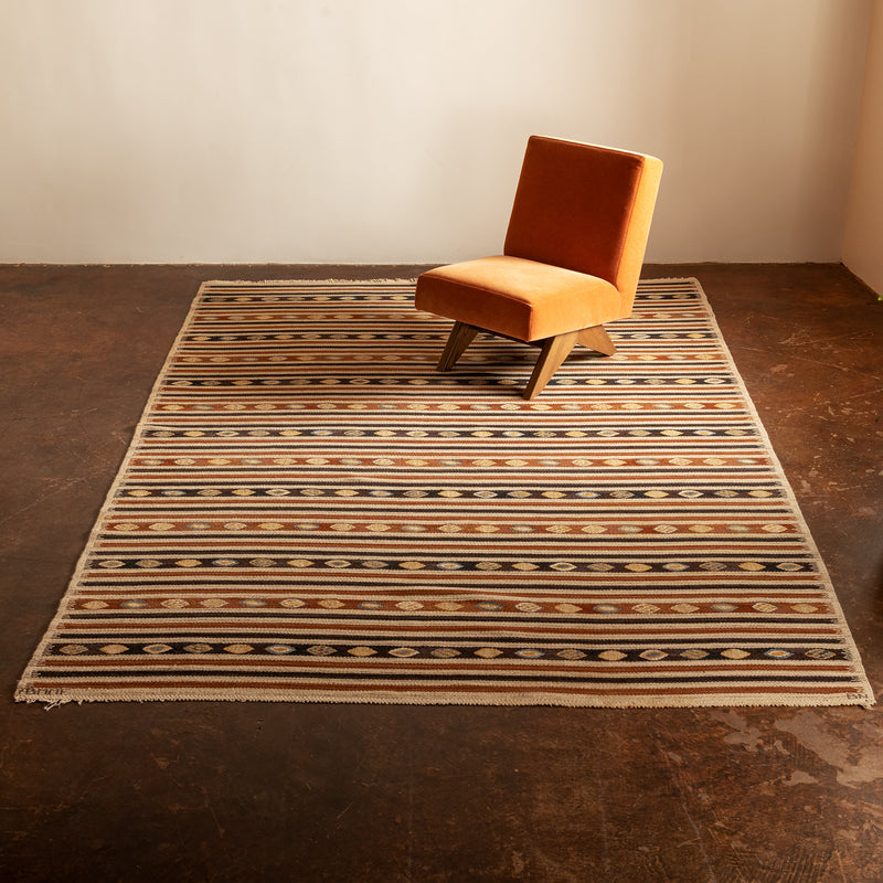 Swedish Flat-Weave Rug by Barbro Nilsson for Marta Maas Fjetterstrom, 1950s