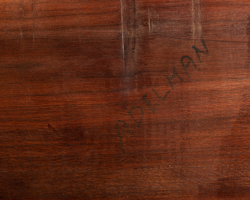 George Nakashima Free Edge Walnut Bench with Back, 1976