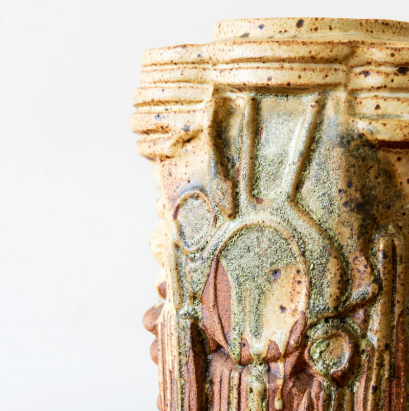 Tall Ceramic Vase by Bernard Rooke, England, 1970s